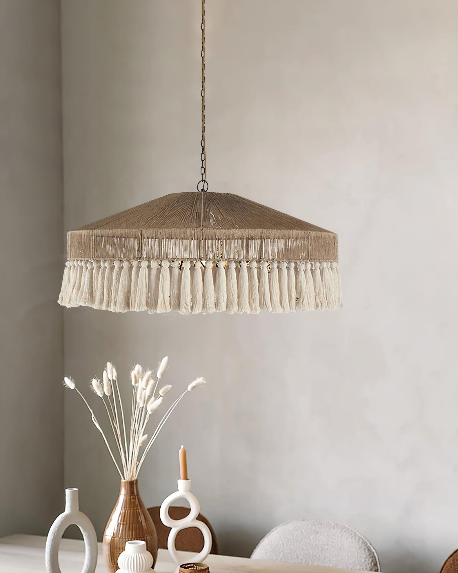 Ohev Hemp Rope Pendant Light