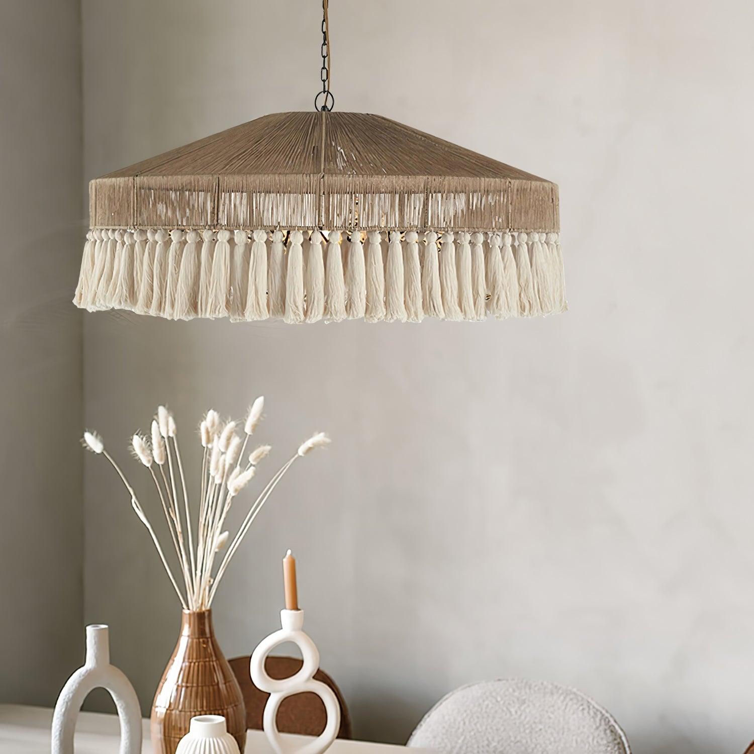 Ohev Hemp Rope Pendant Light