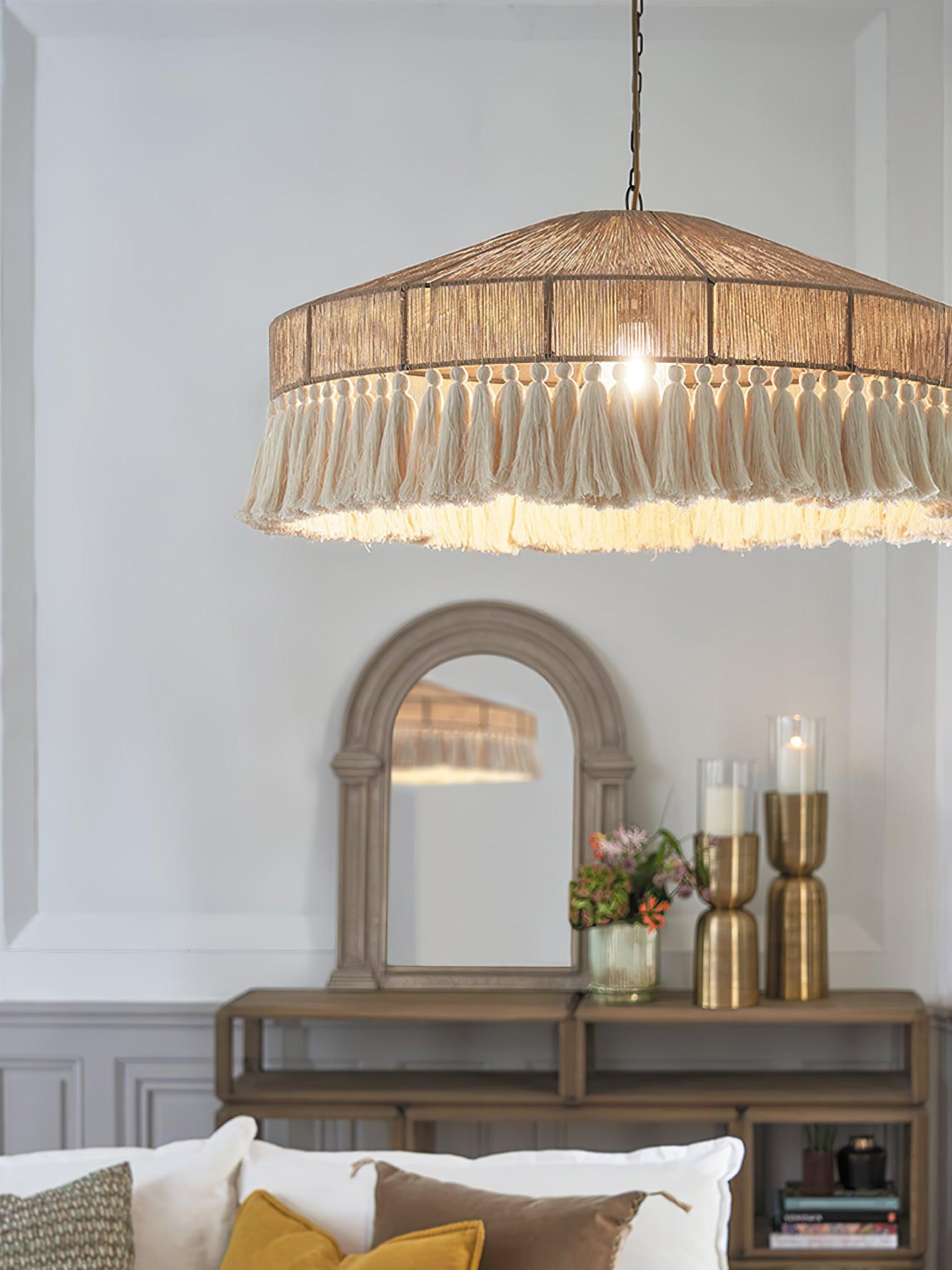 Ohev Hemp Rope Pendant Light