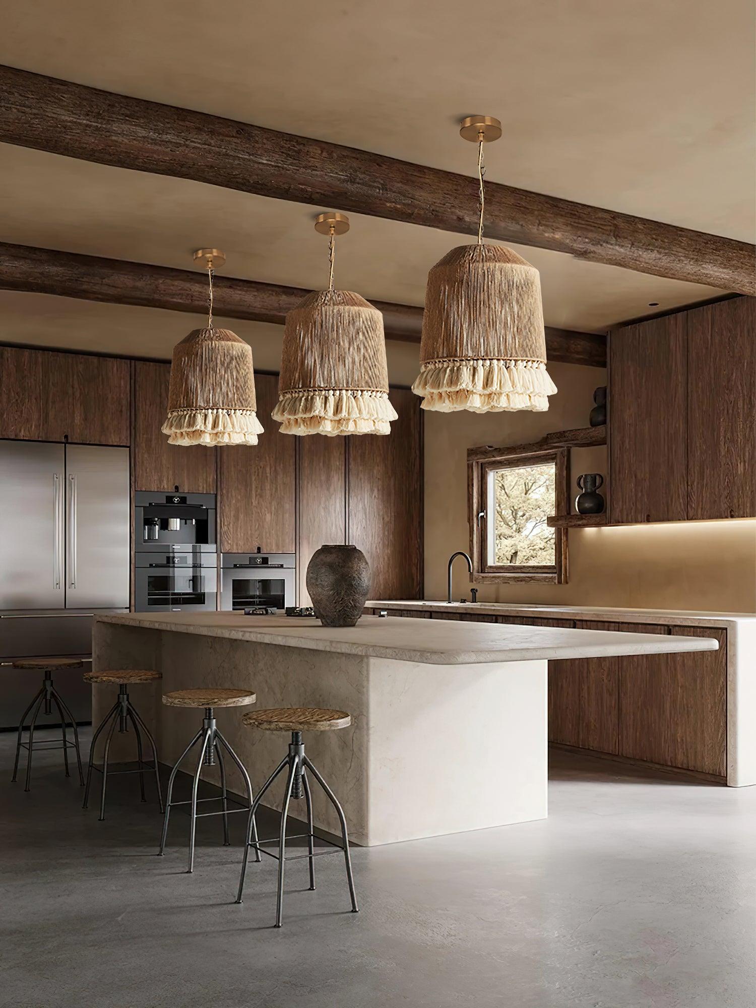 Serenenne Pendant Lamp Cotton Tassels for Living Room