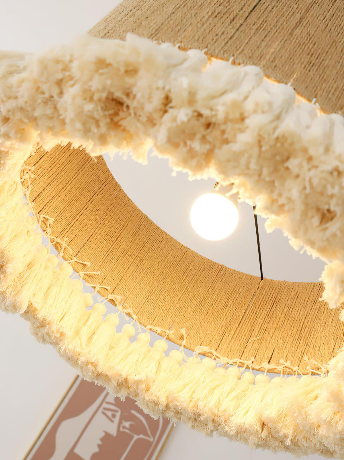 Serenenne Pendant Lamp Cotton Tassels for Living Room