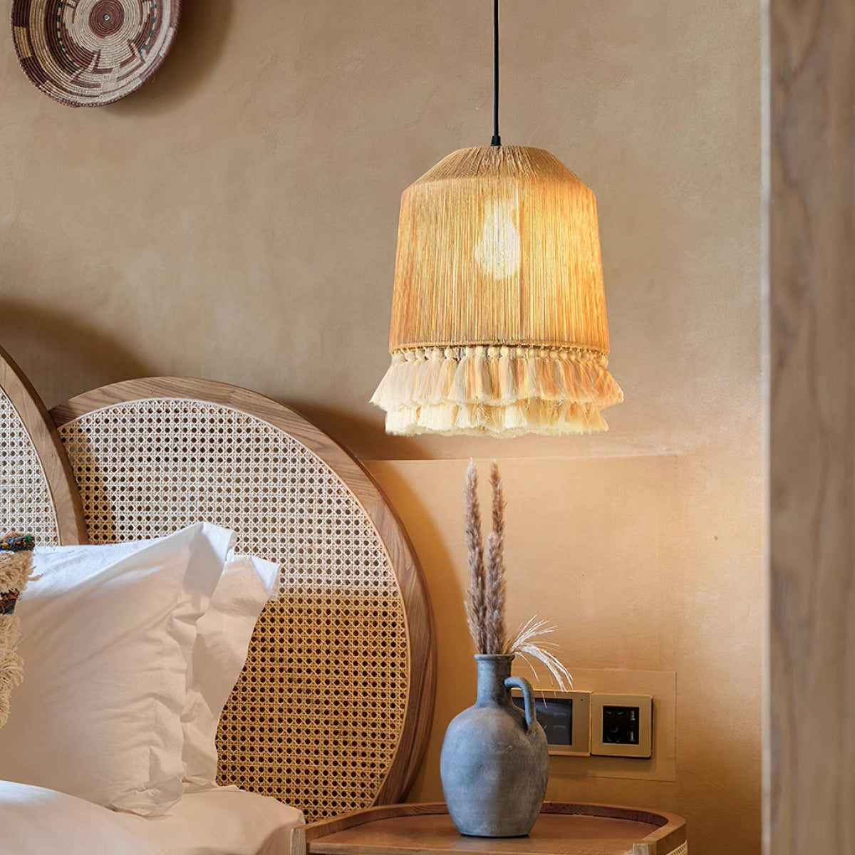 Serenenne Pendant Lamp Cotton Tassels for Living Room