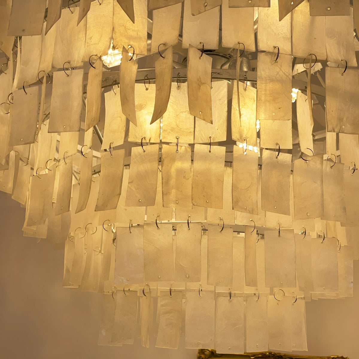 Naciira Chandelier Boho Shell Tiered