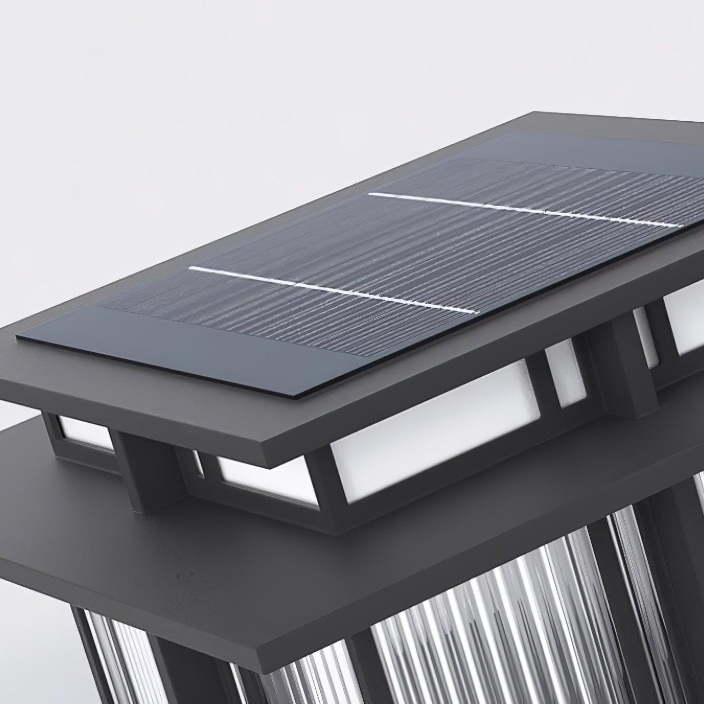 Evander Pillar Solar / Hardwire Outdoor Light
