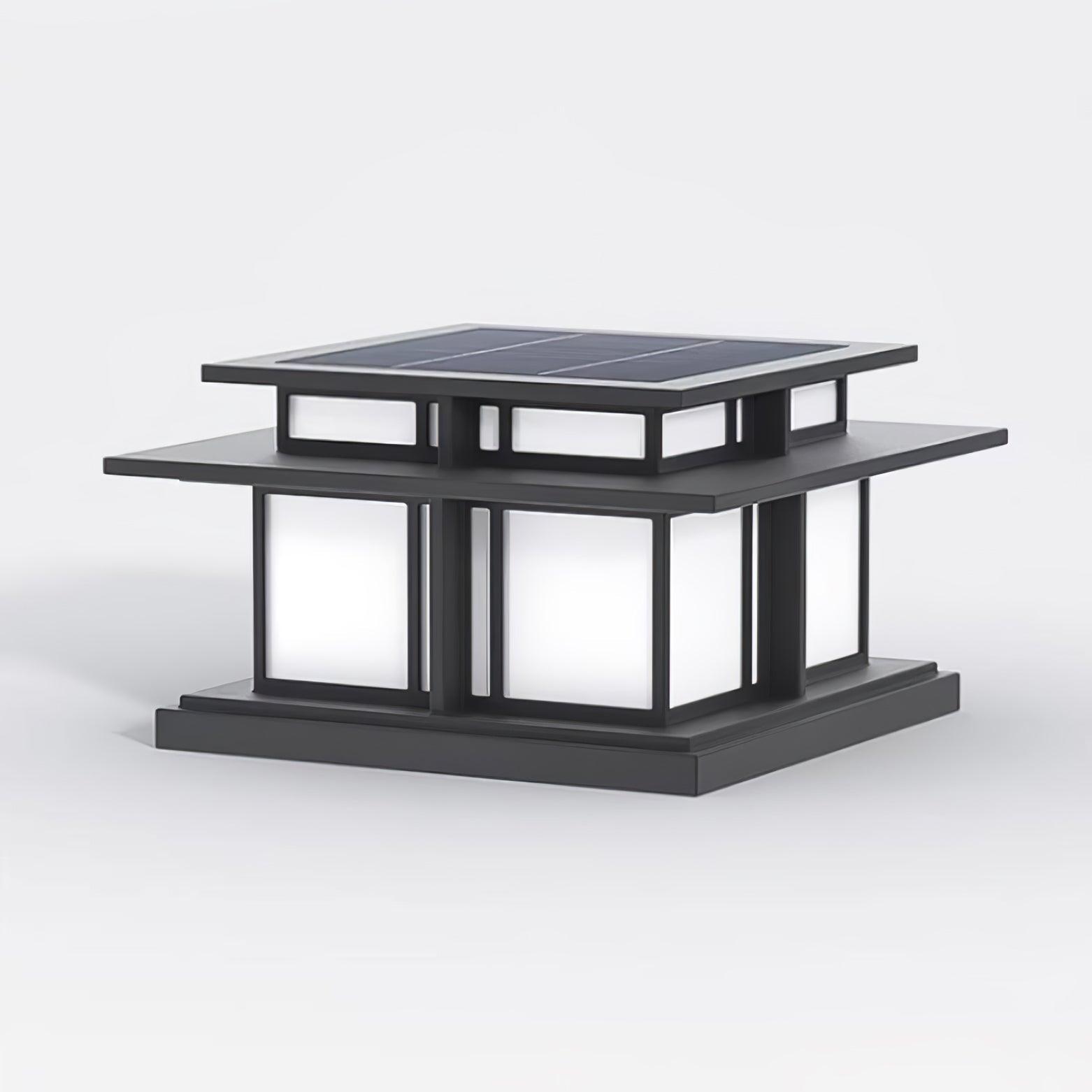 Evander Pillar Solar / Hardwire Outdoor Light