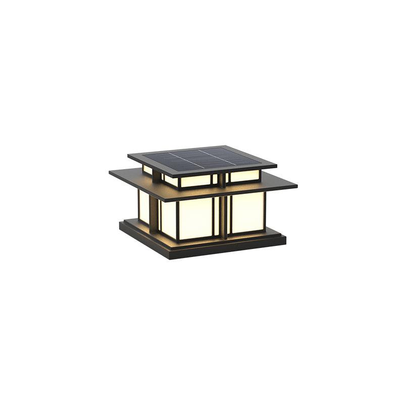 Evander Pillar Solar / Hardwire Outdoor Light