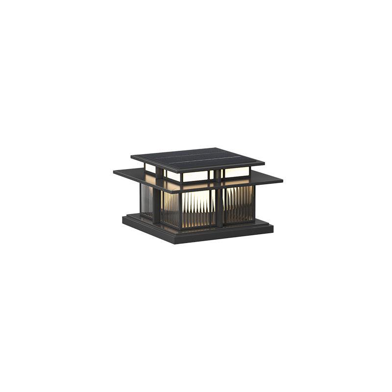 Evander Pillar Solar / Hardwire Outdoor Light
