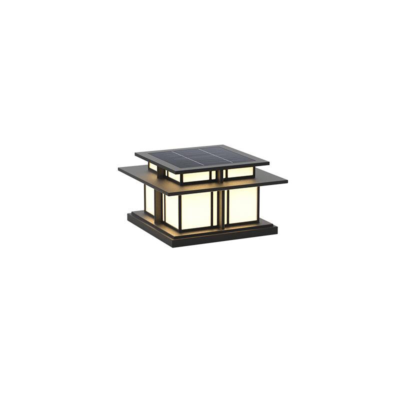 Evander Pillar Solar / Hardwire Outdoor Light