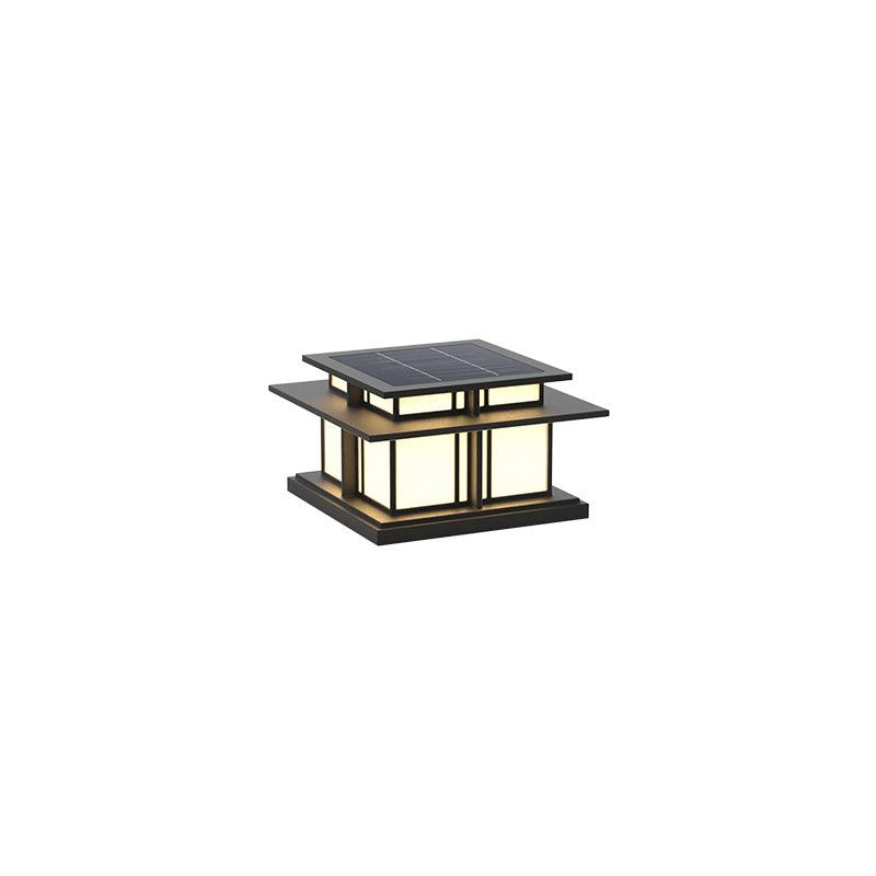 Evander Pillar Solar / Hardwire Outdoor Light