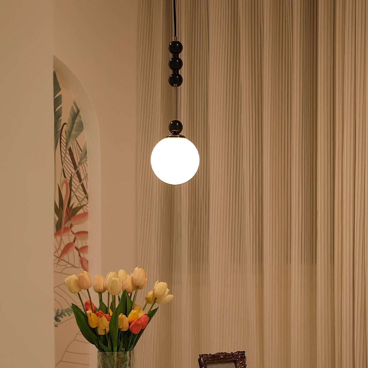 Miraleth Minimalist Wood Pendant Lamp