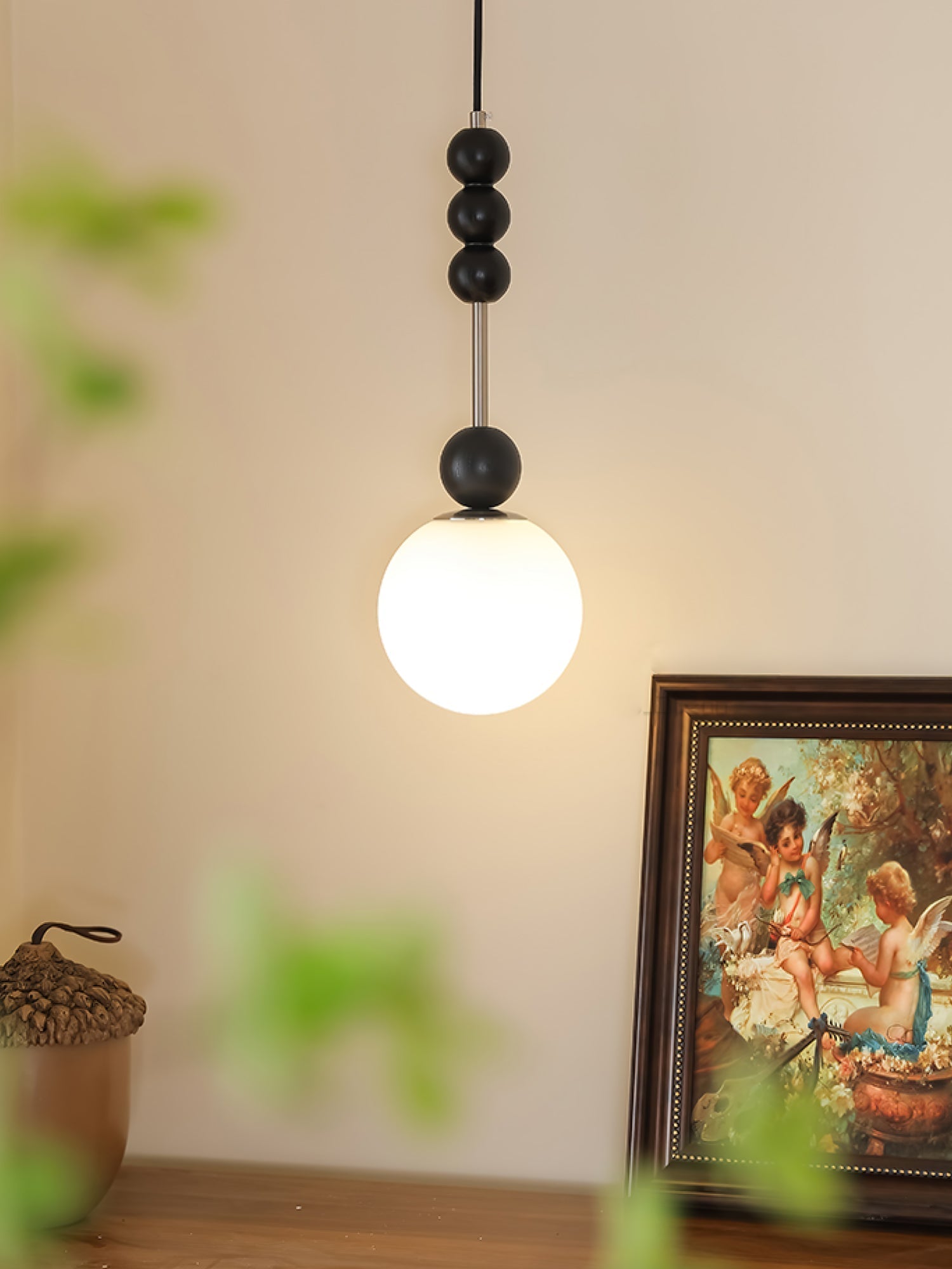 Miraleth Minimalist Wood Pendant Lamp