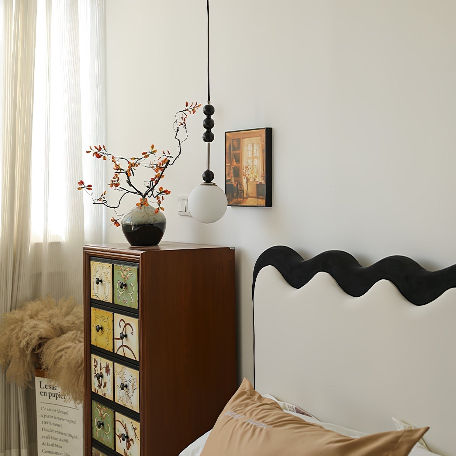 Miraleth Minimalist Wood Pendant Lamp