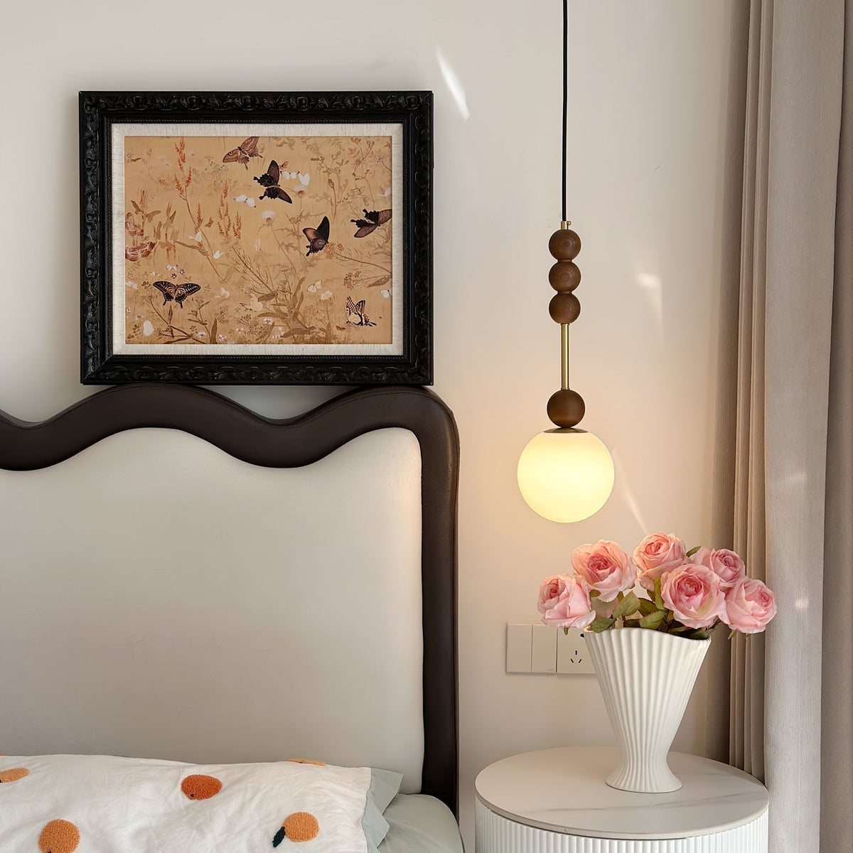 Miraleth Minimalist Wood Pendant Lamp