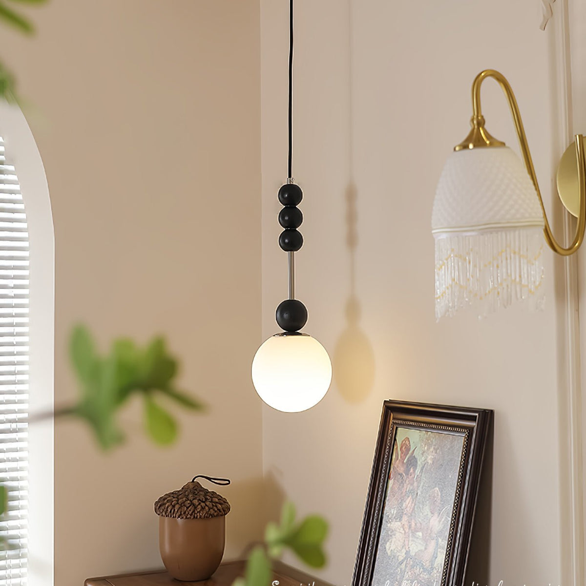 Miraleth Minimalist Wood Pendant Lamp