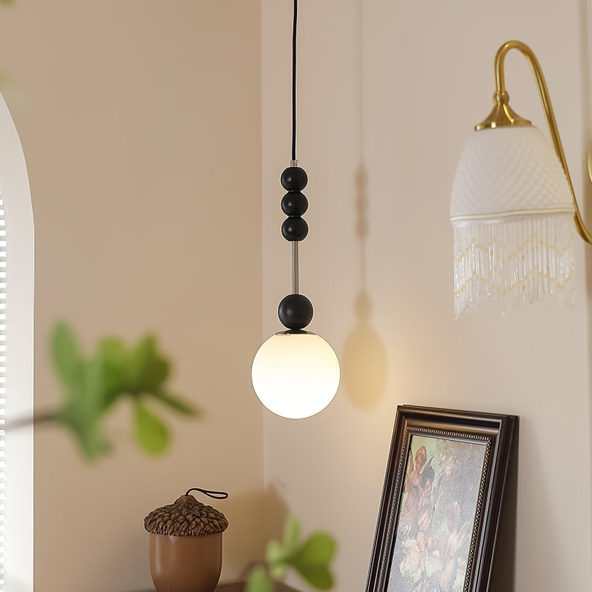 Miraleth Minimalist Wood Pendant Lamp