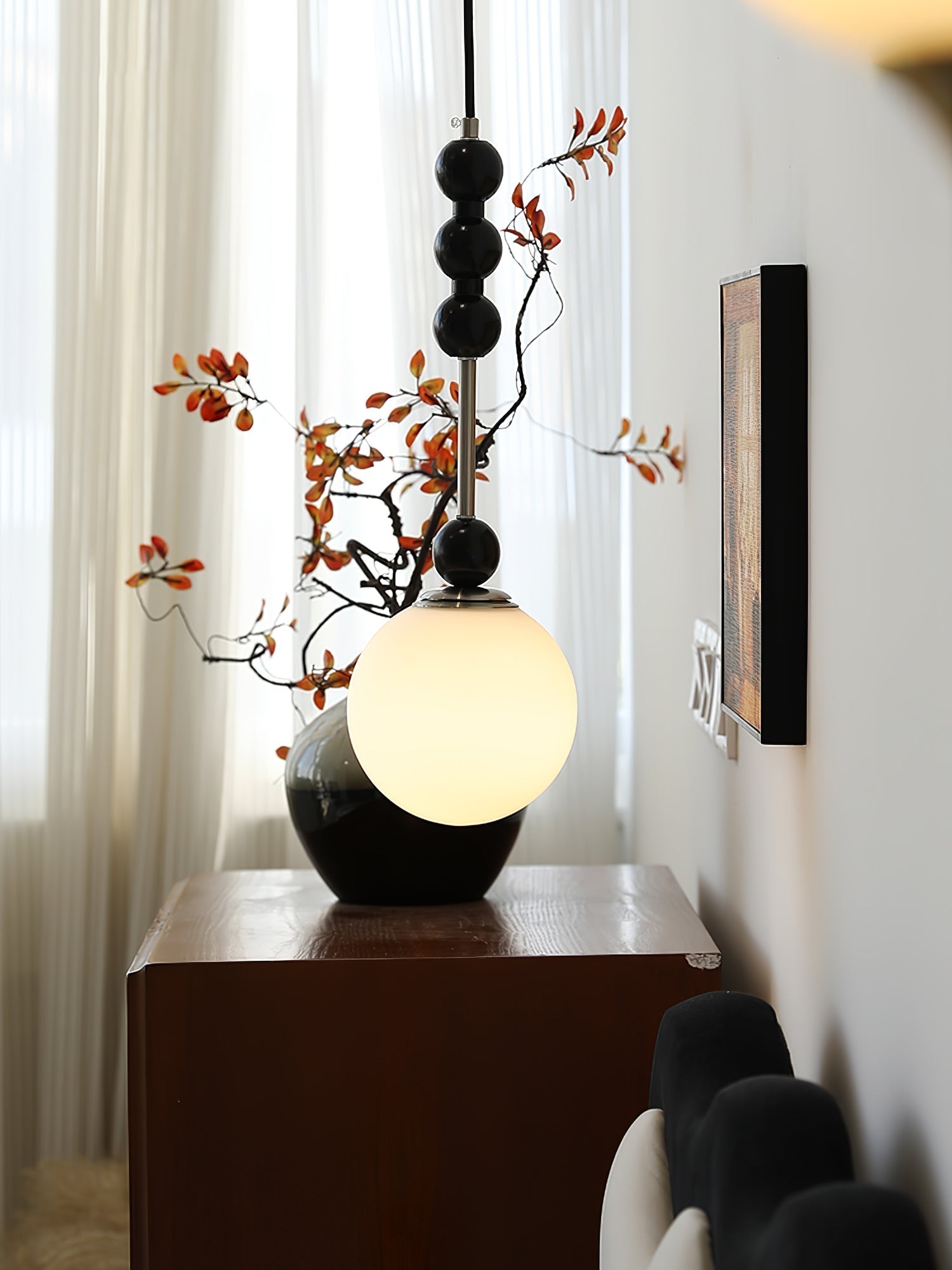 Miraleth Minimalist Wood Pendant Lamp