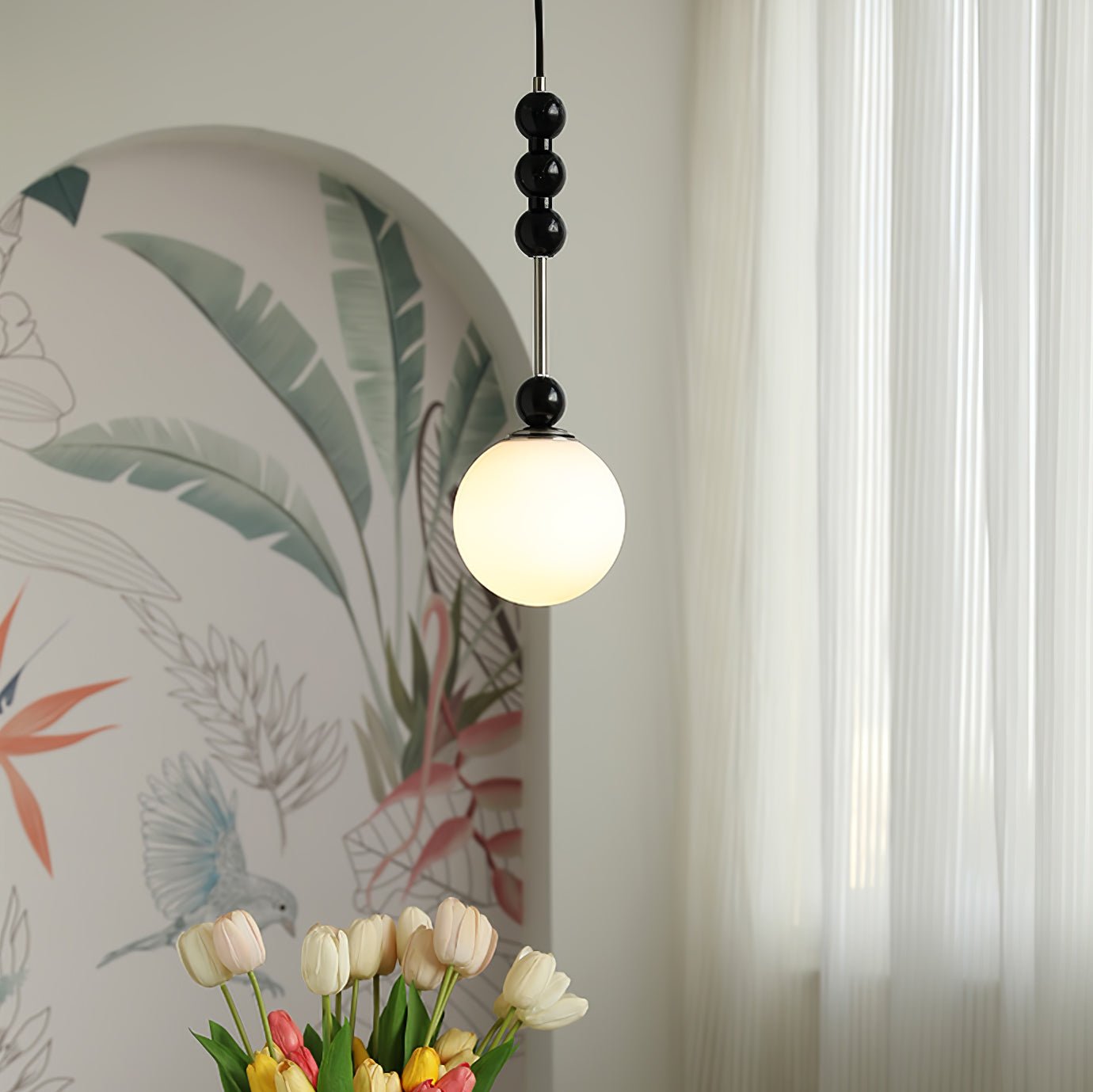 Miraleth Minimalist Wood Pendant Lamp