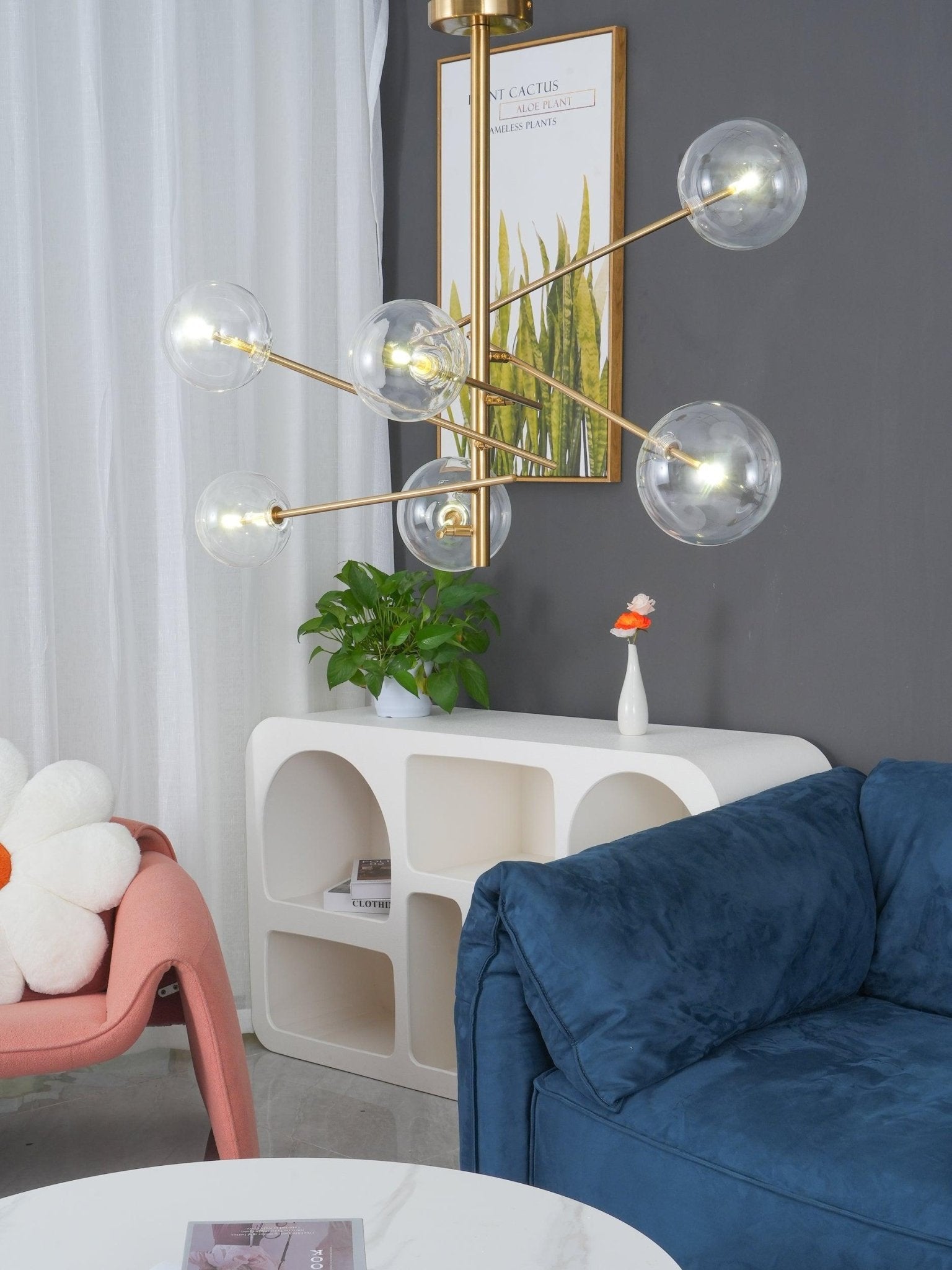Aveno Chandelier LED Clear Crystal