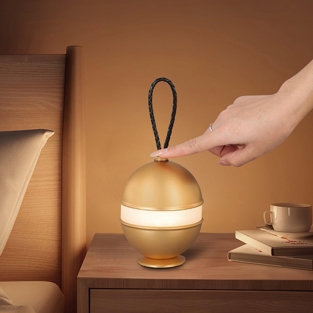 Orbitem Gold Aluminum Table Lamp