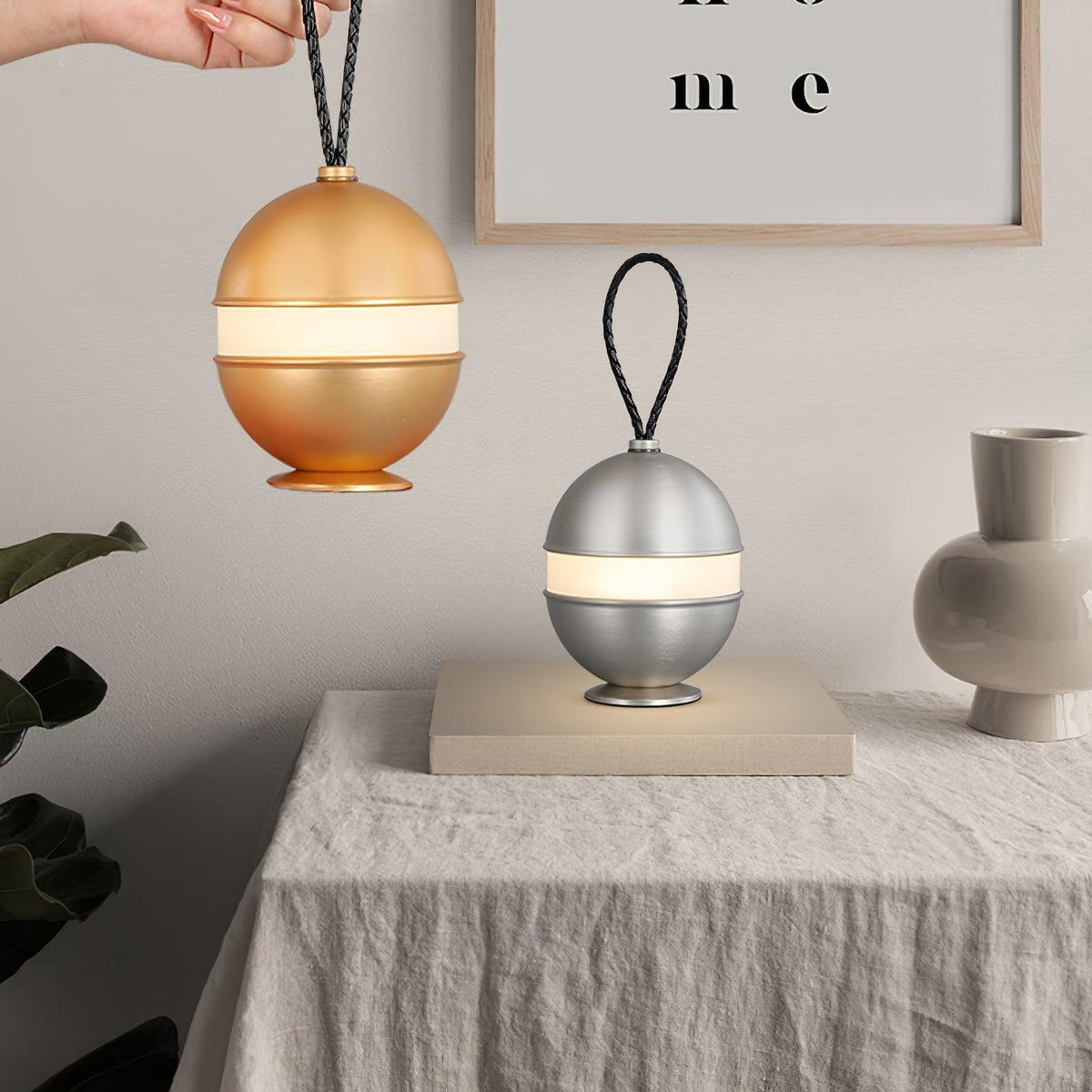 Orbitem Gold Aluminum Table Lamp