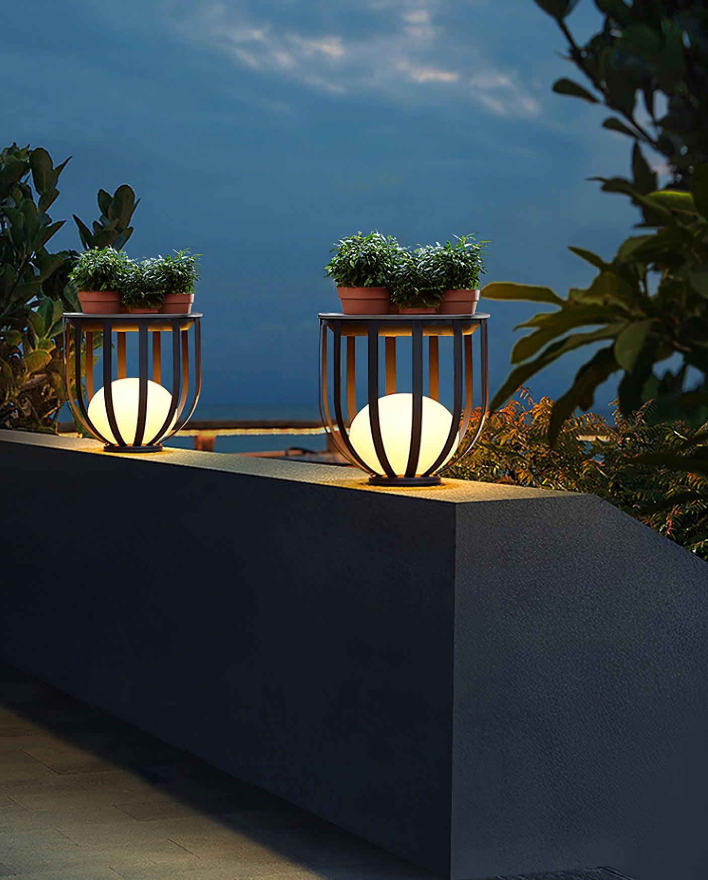 Tera Steel Acrylic Floor Lamp