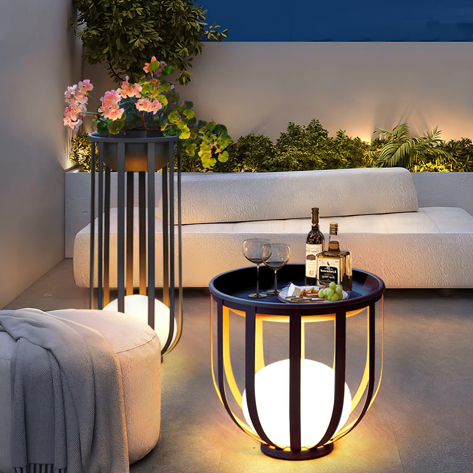 Tera Steel Acrylic Floor Lamp