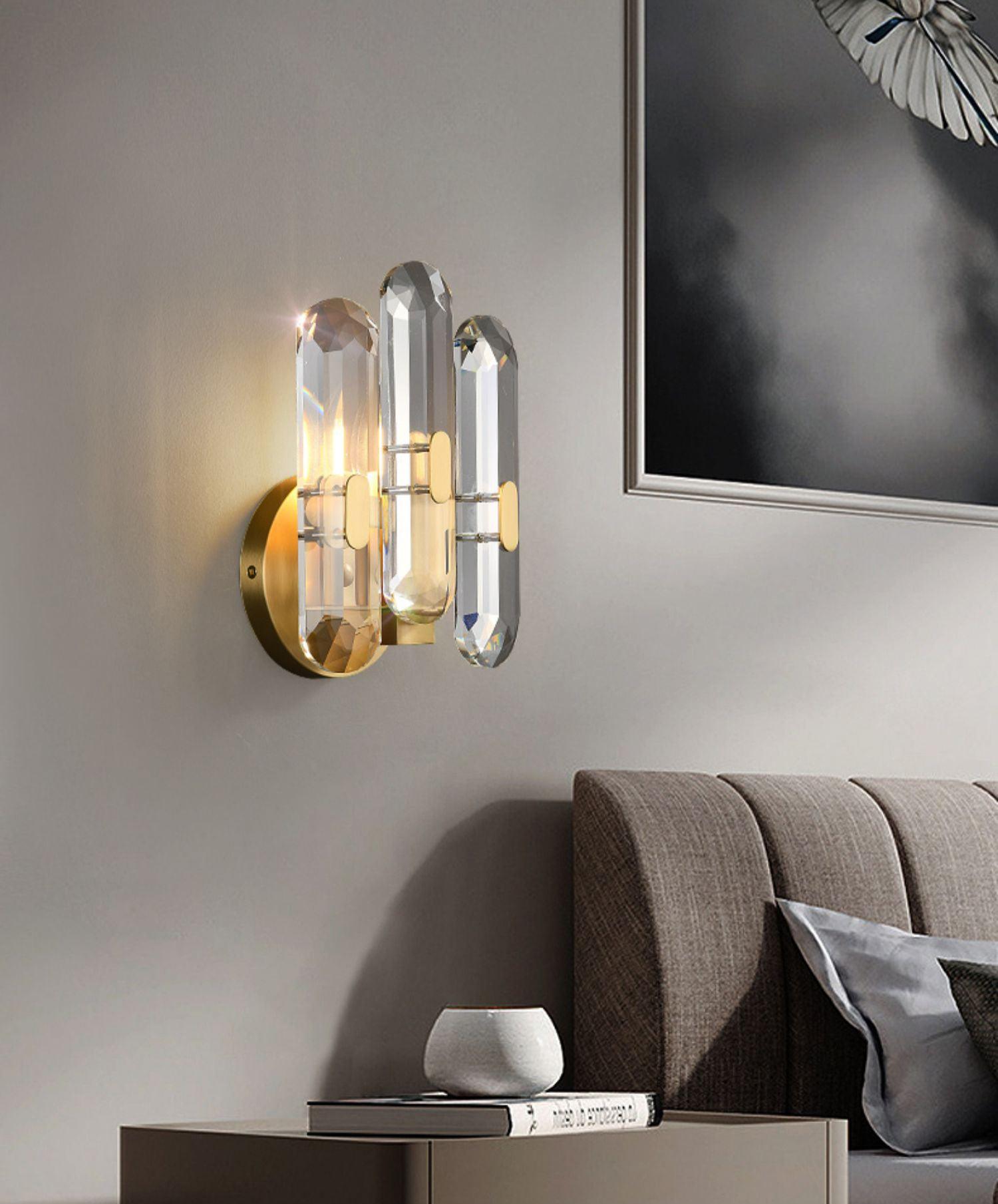 Kristy Postmodern Luxury Crystal Sconce Wall Lamp - Neutral Decor