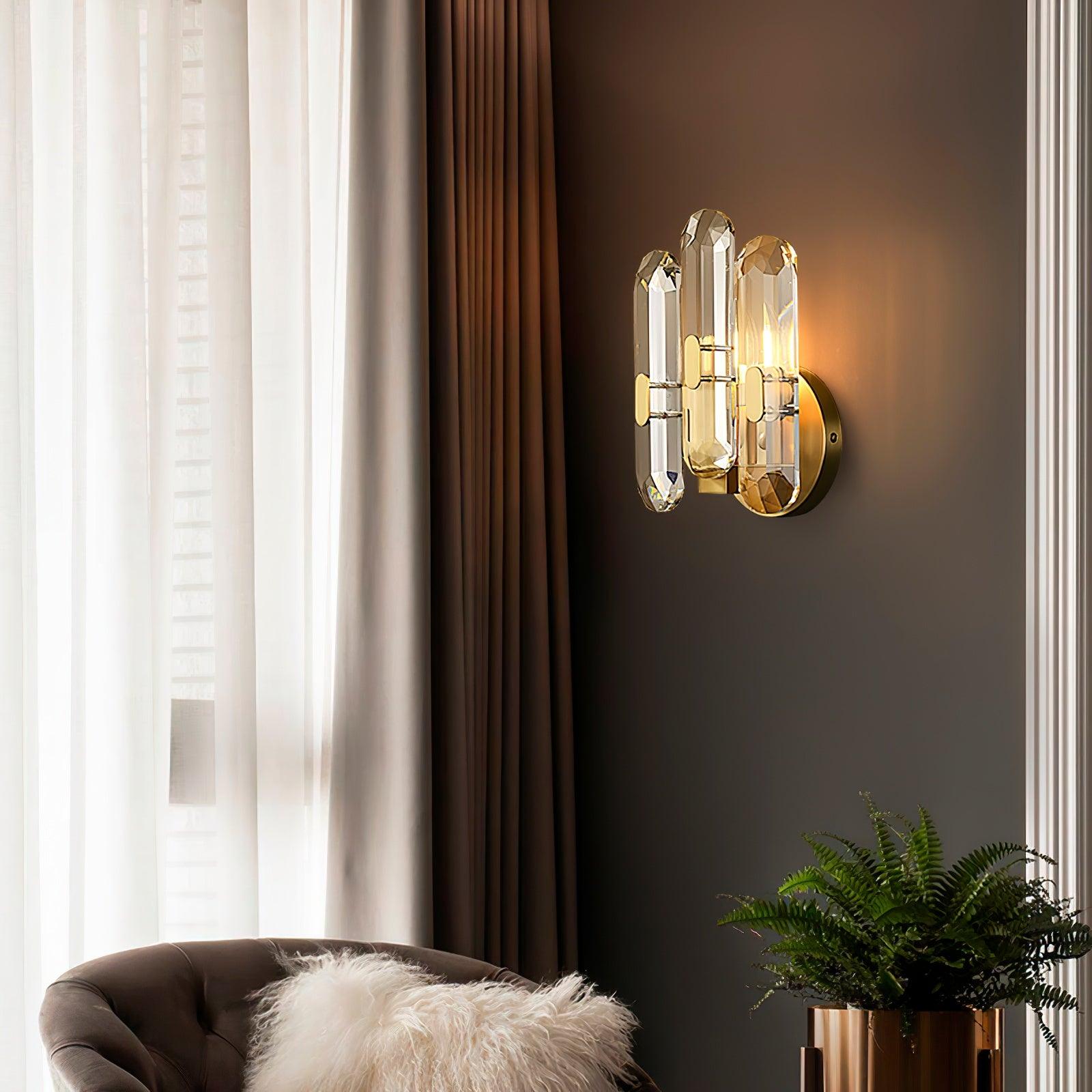 Kristy Postmodern Luxury Crystal Sconce Wall Lamp - Neutral Decor