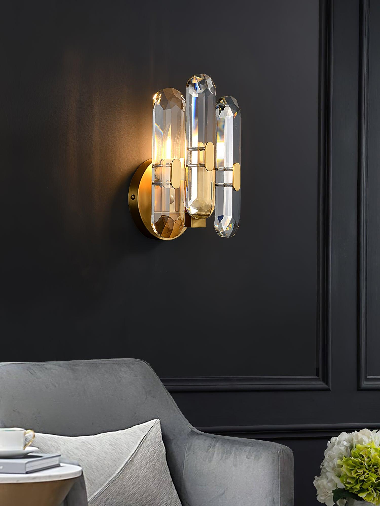 Kristy Postmodern Luxury Crystal Sconce Wall Lamp - Neutral Decor