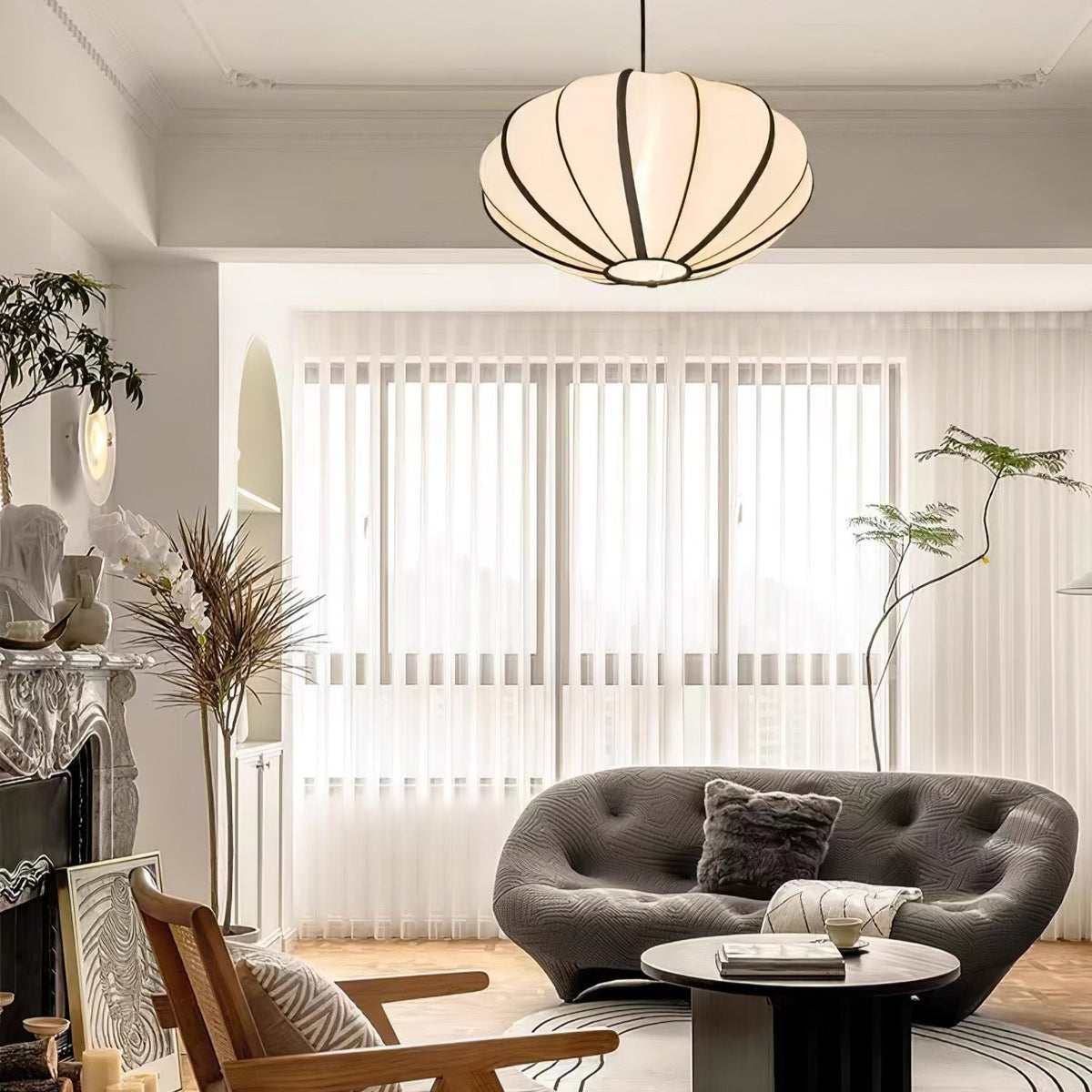 Lineriella Modern Fabric Pendant Lamp