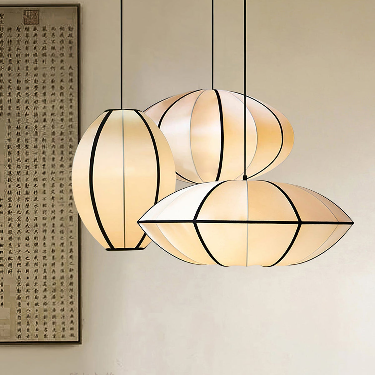 Lineriella Modern Fabric Pendant Lamp