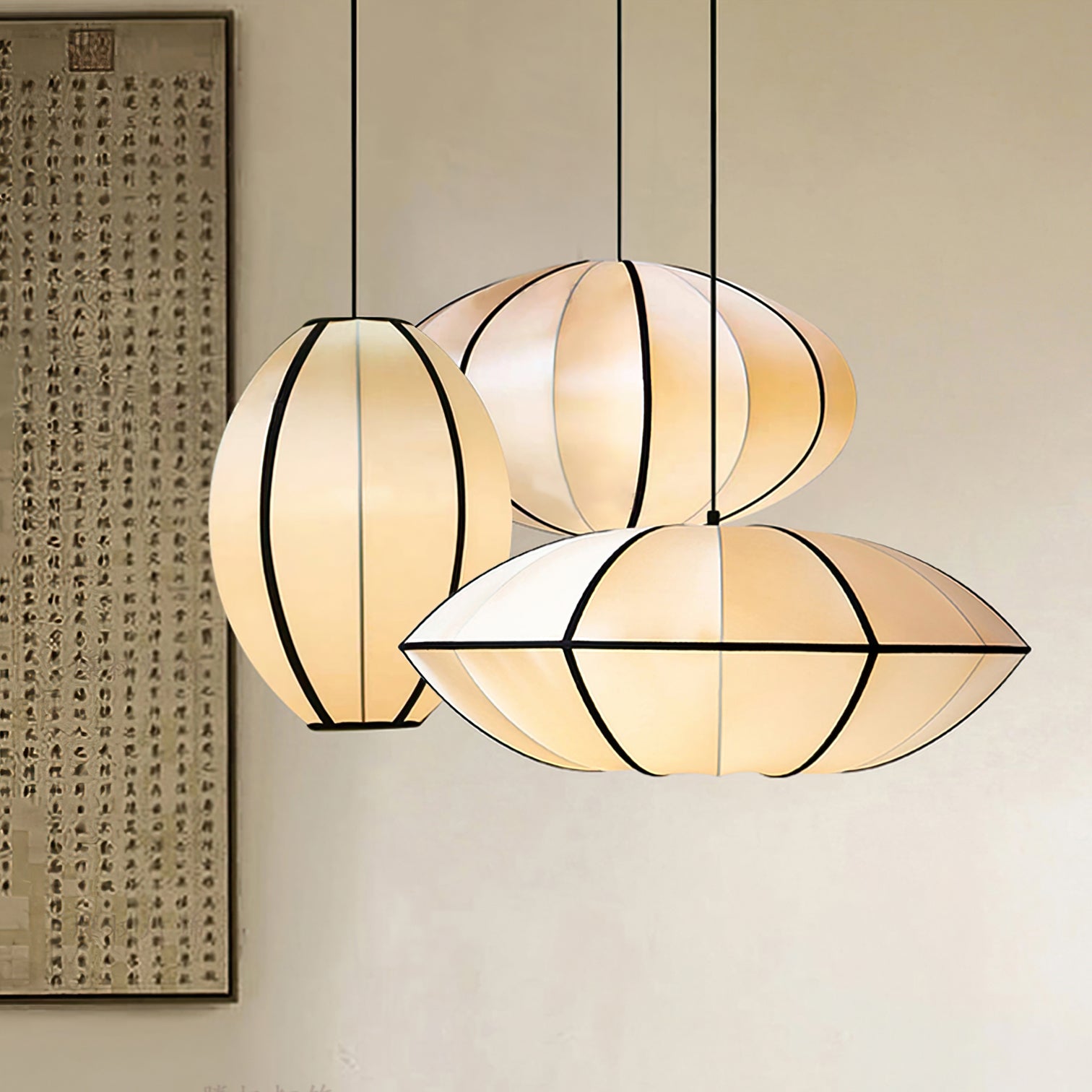 Lineriella Modern Fabric Pendant Lamp