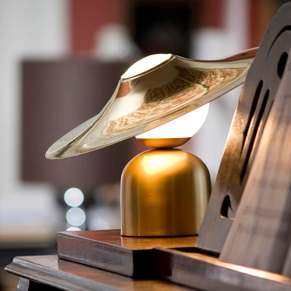 Italon Luxe Brass Desk Lamp