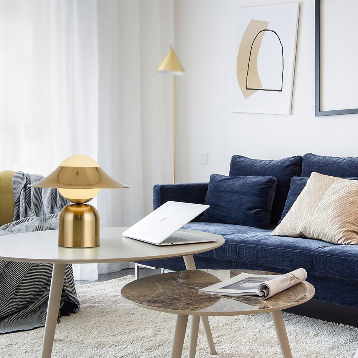 Italon Luxe Brass Desk Lamp