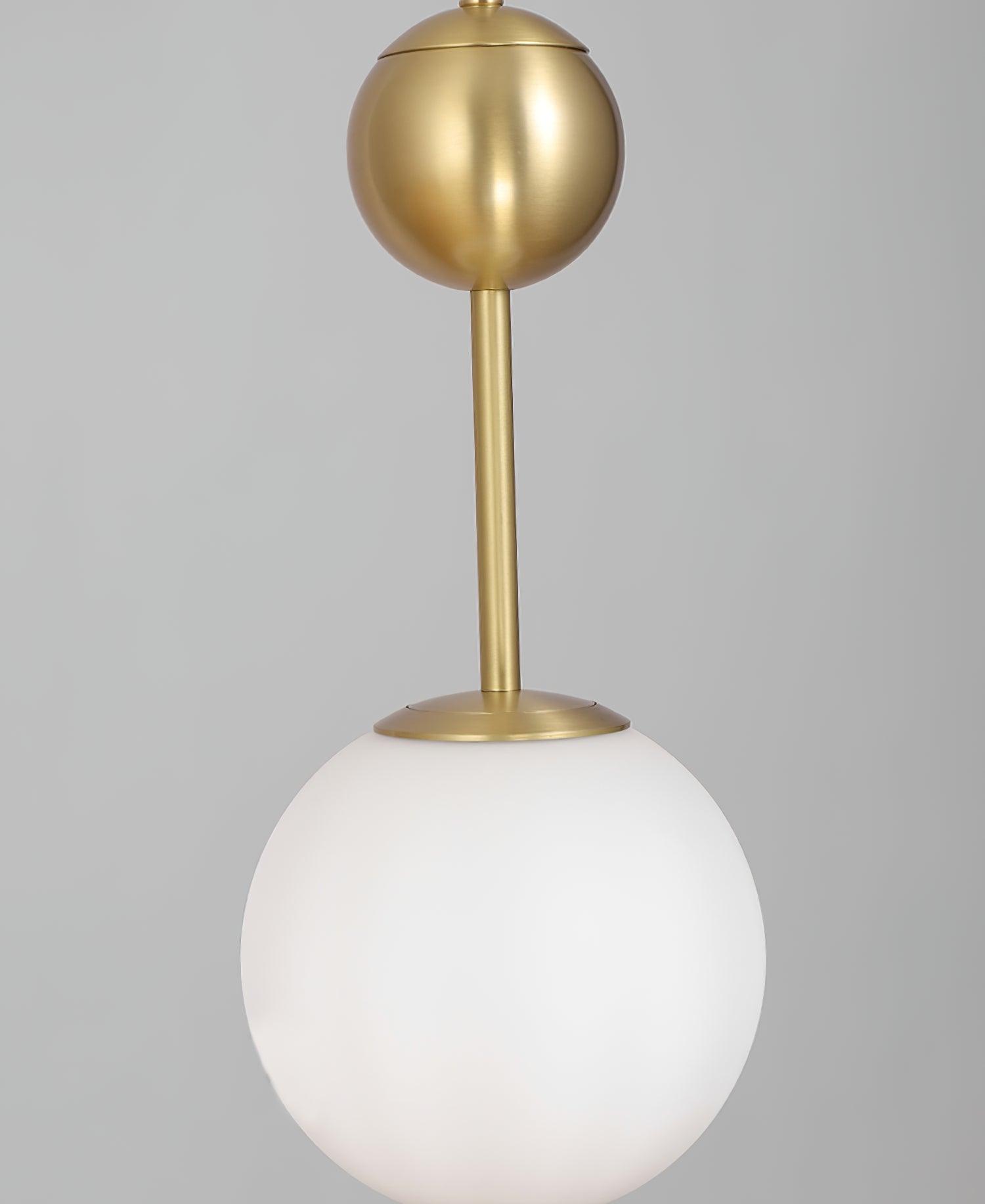 Fird Brass & Glass Classic Pendant Light