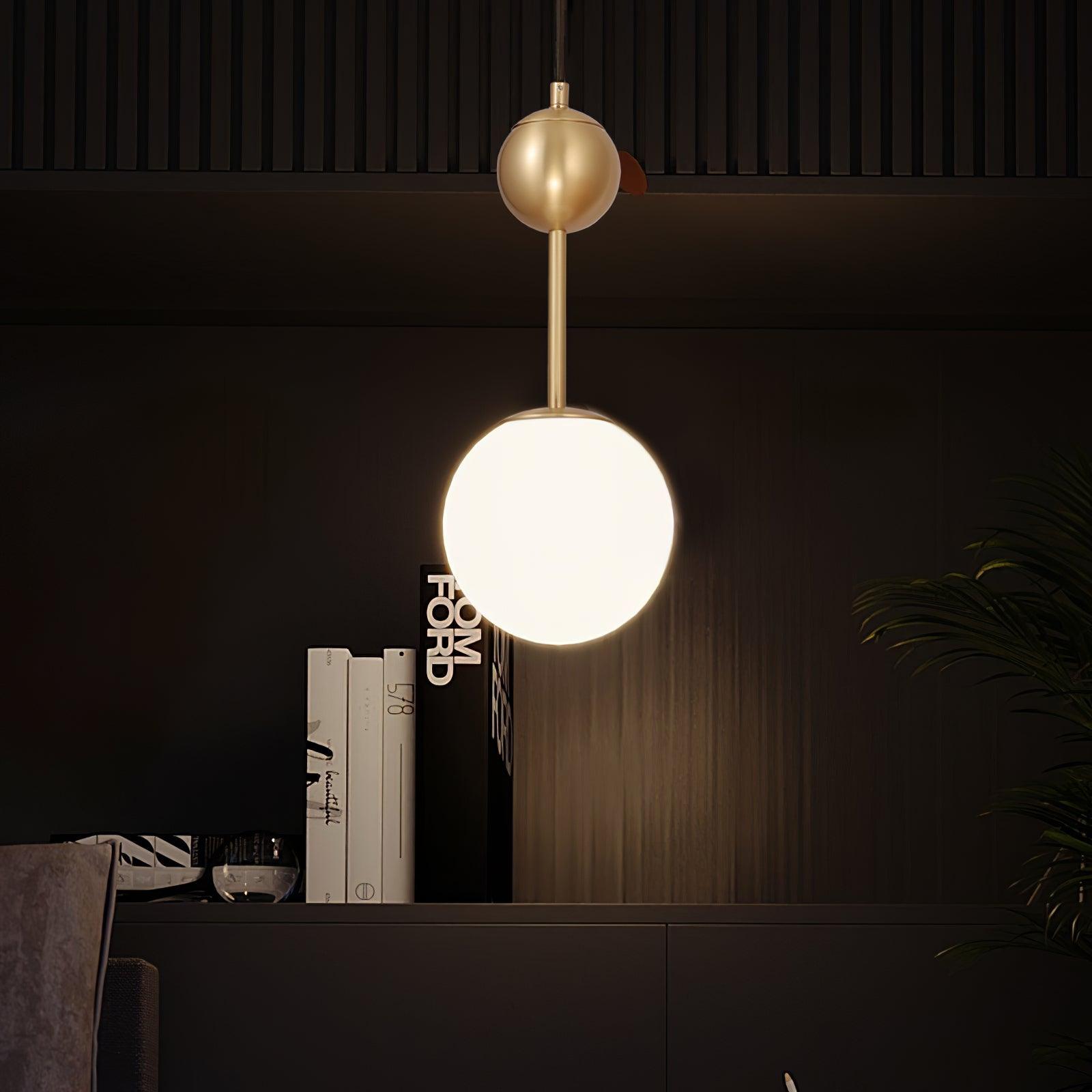 Fird Brass & Glass Classic Pendant Light