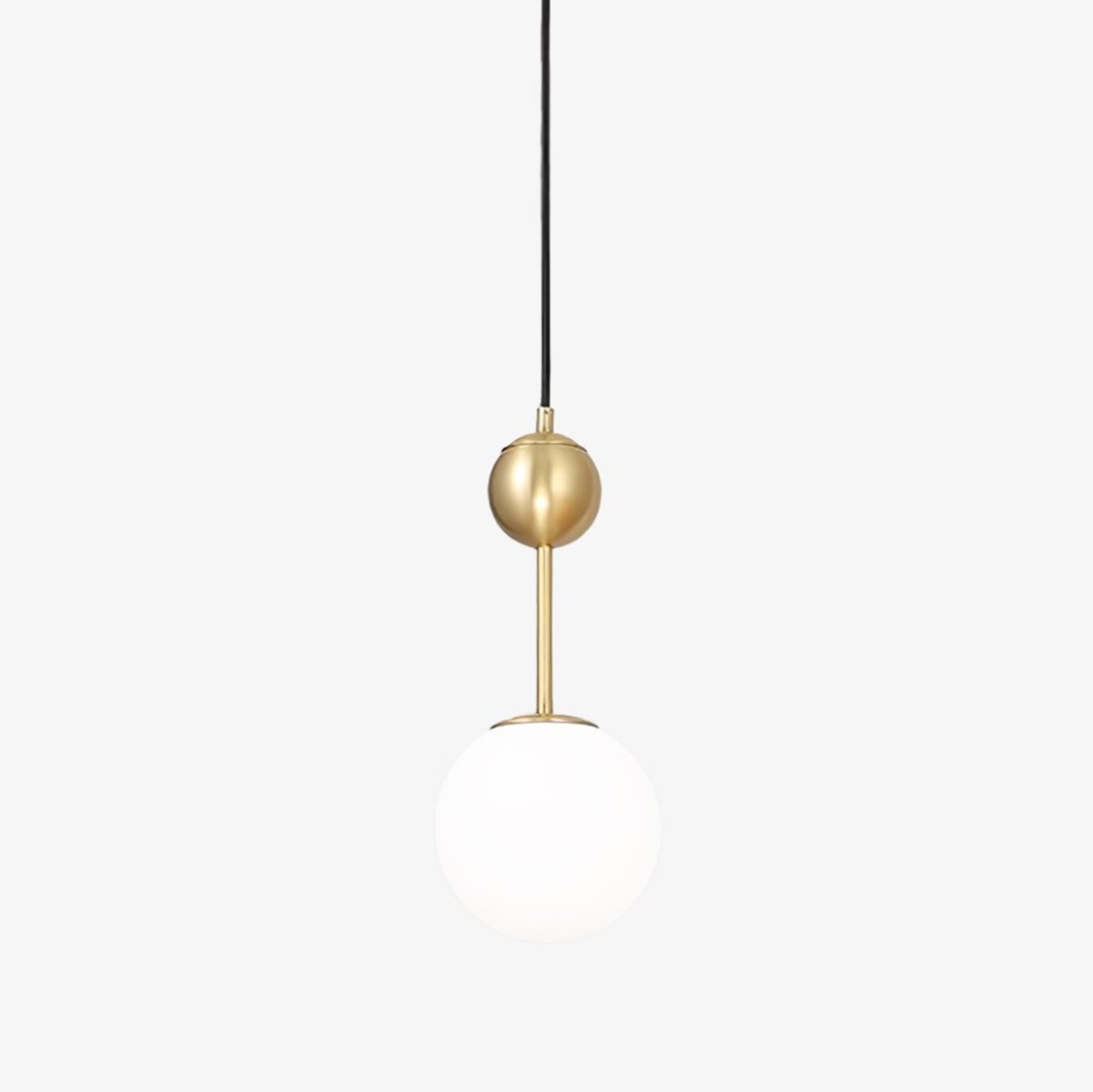 Fird Brass & Glass Classic Pendant Light