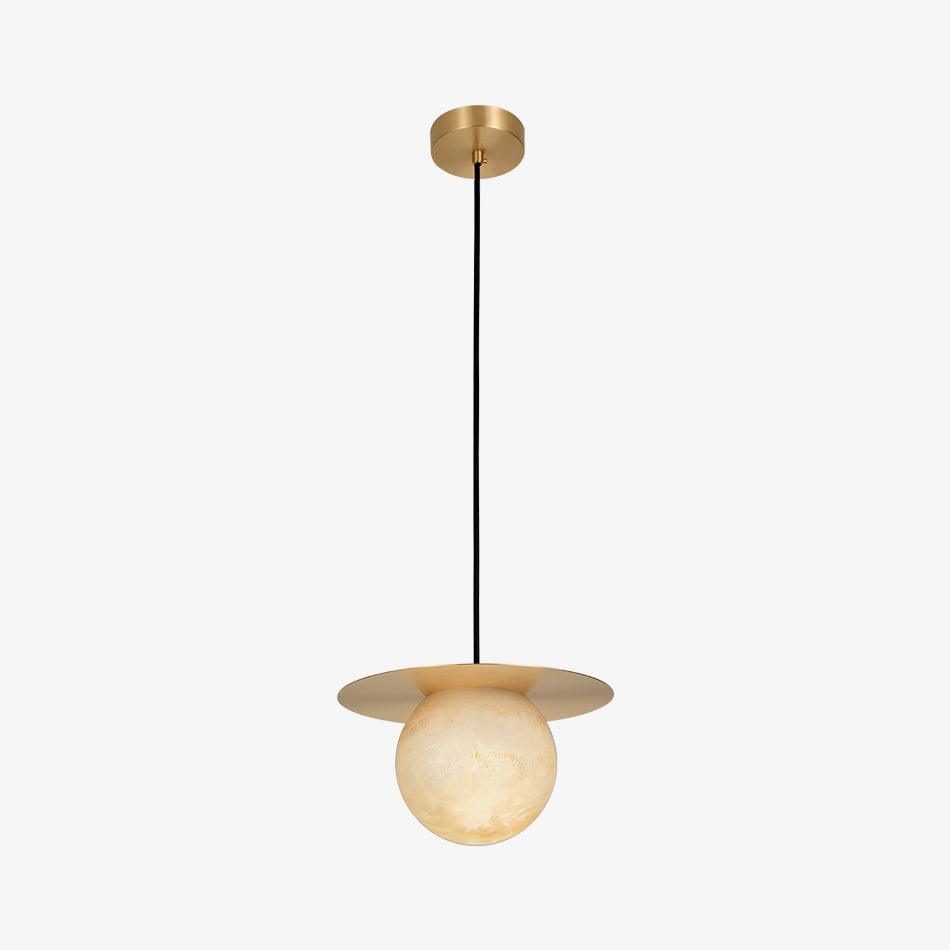 Velar Sphere Alabaster Pendant Light