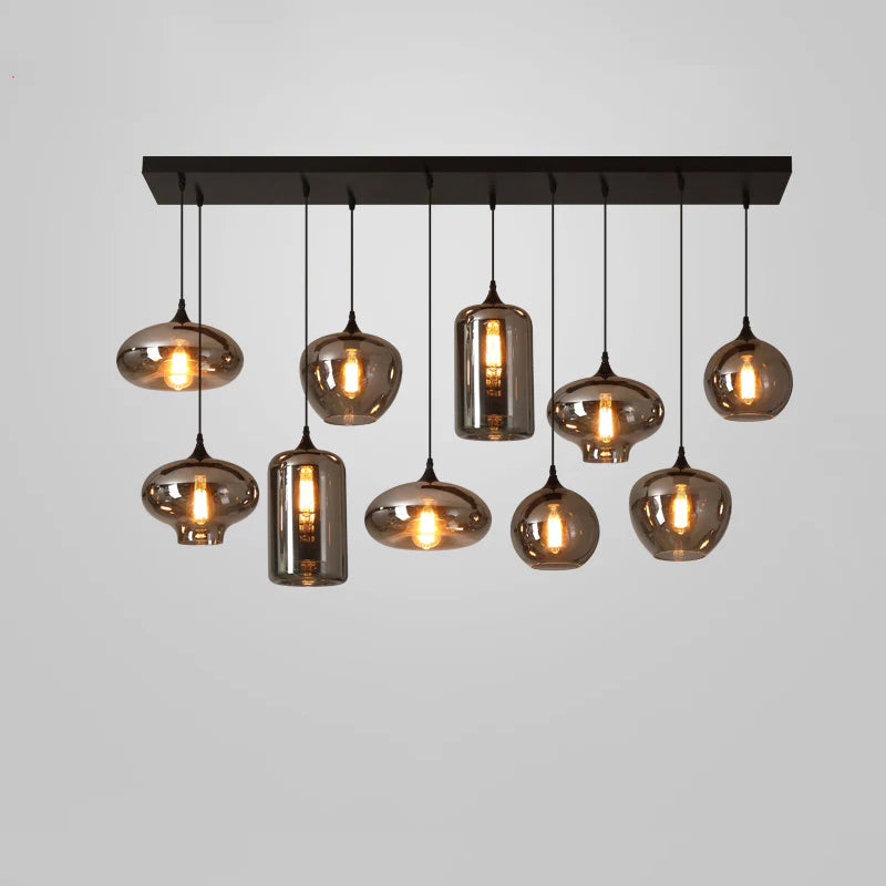 Talis Glass Industrial Chic Pendant Light