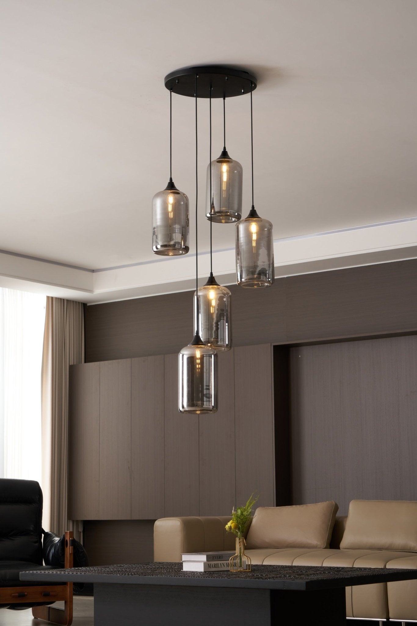 Talis Glass Industrial Chic Pendant Light