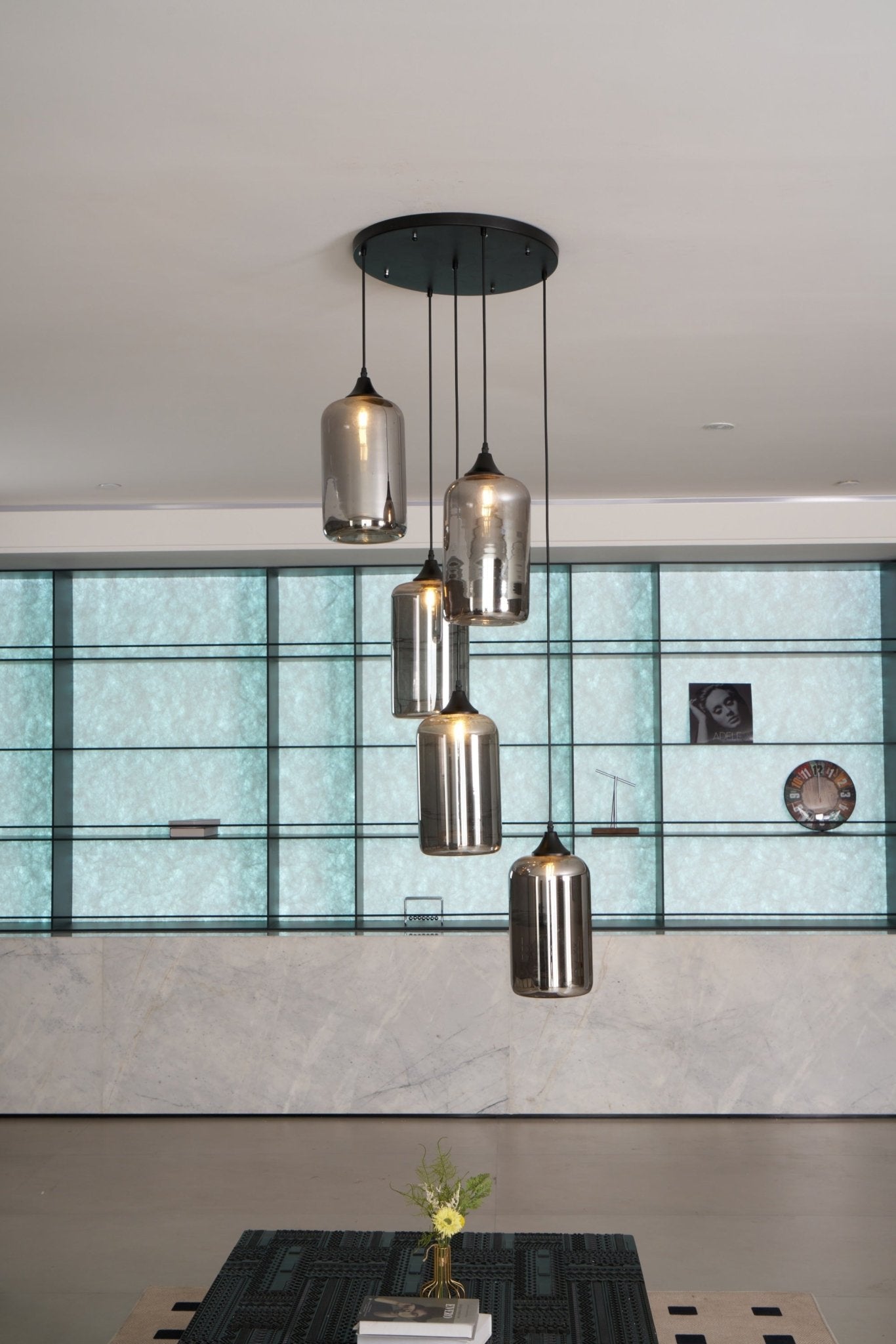Talis Glass Industrial Chic Pendant Light