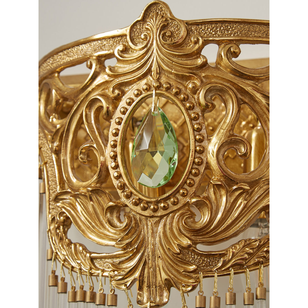 Bow Tie Gold Crystal Fringe Wall Sconce