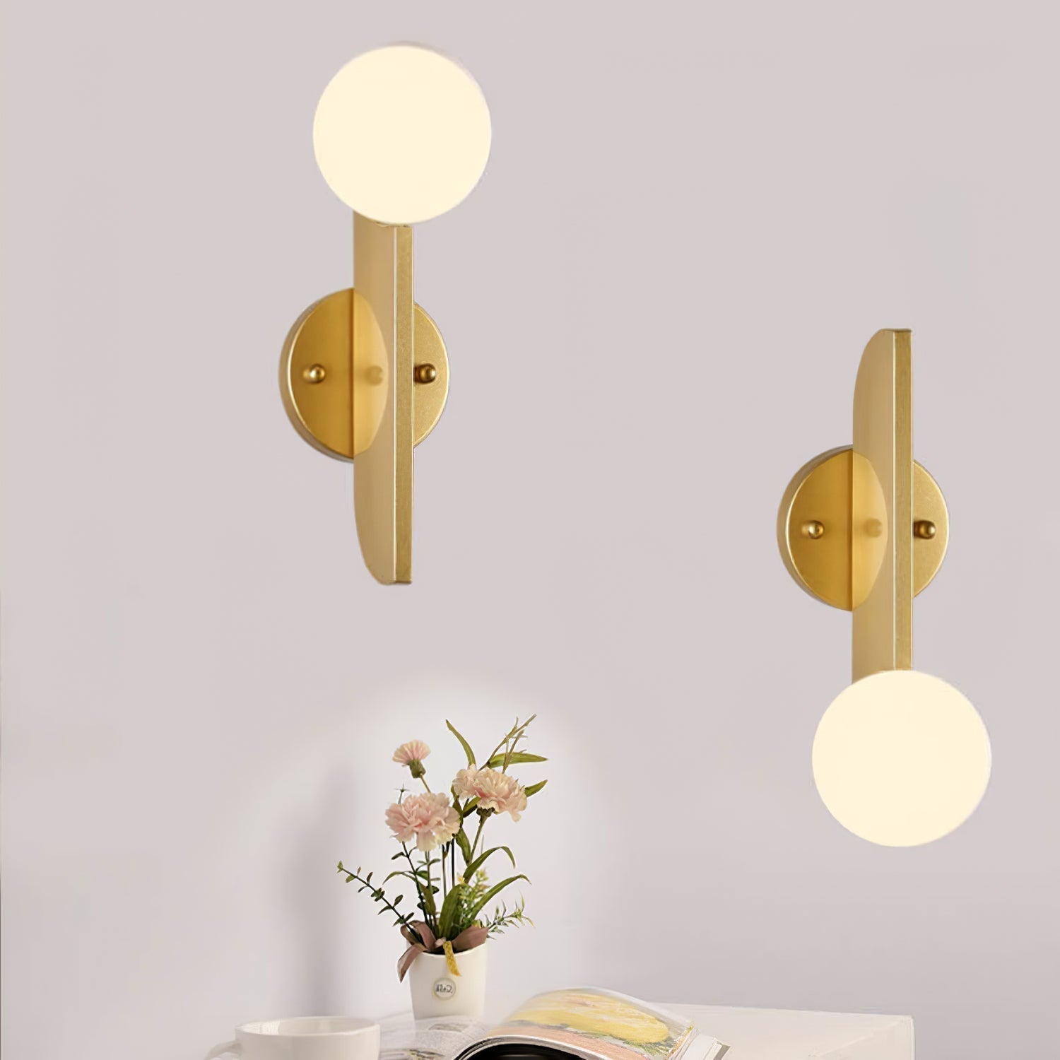 Liorarelle Wall Lamp Glass Globe Sculptural