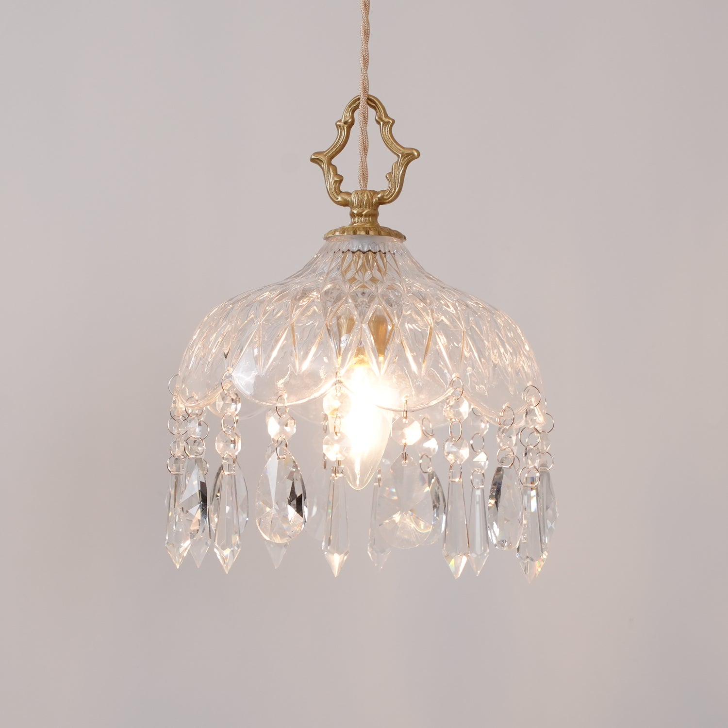 Elyran Crystal Vintage Pendant Lamp - Neutral Decor