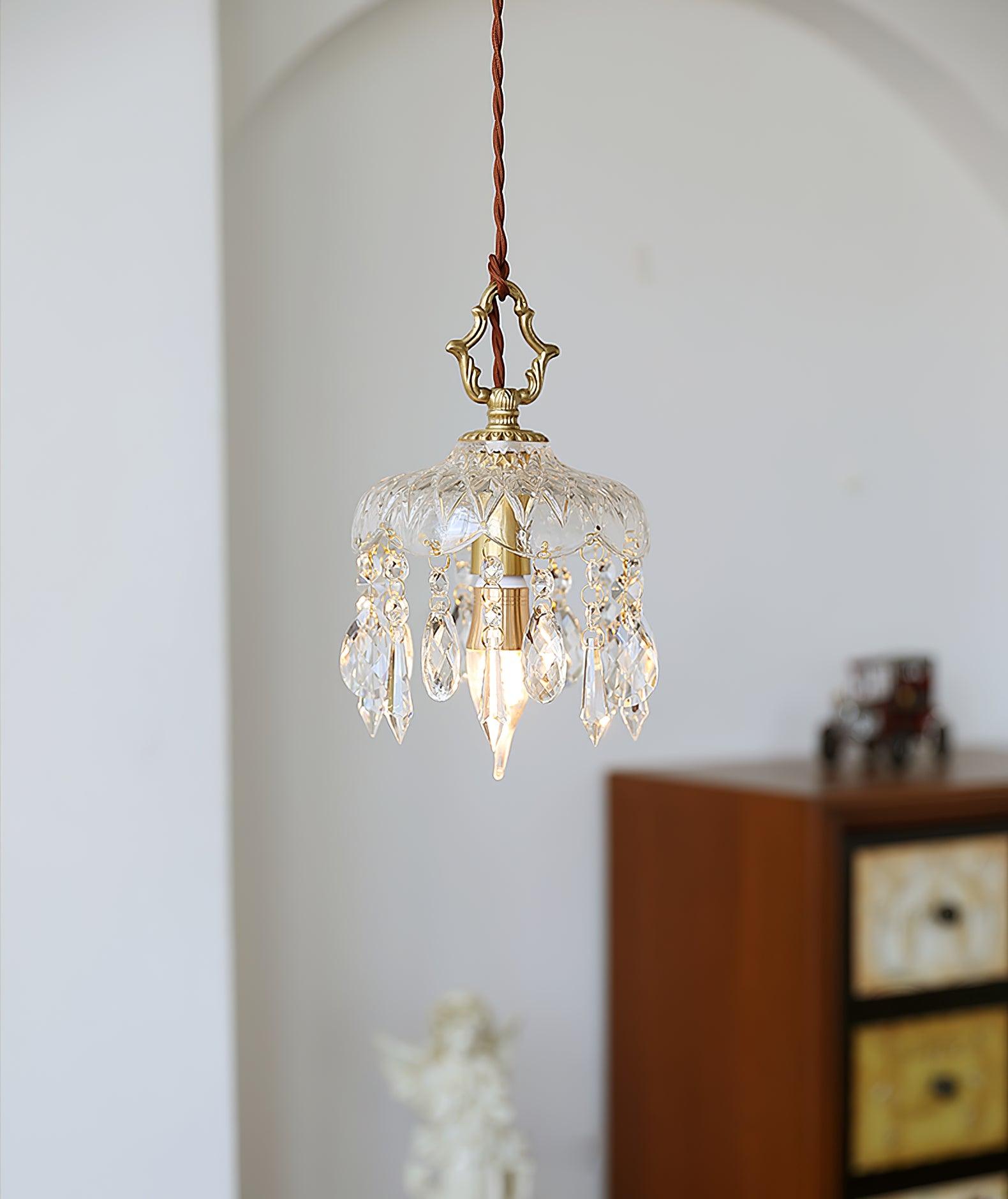 Elyran Crystal Vintage Pendant Lamp - Neutral Decor