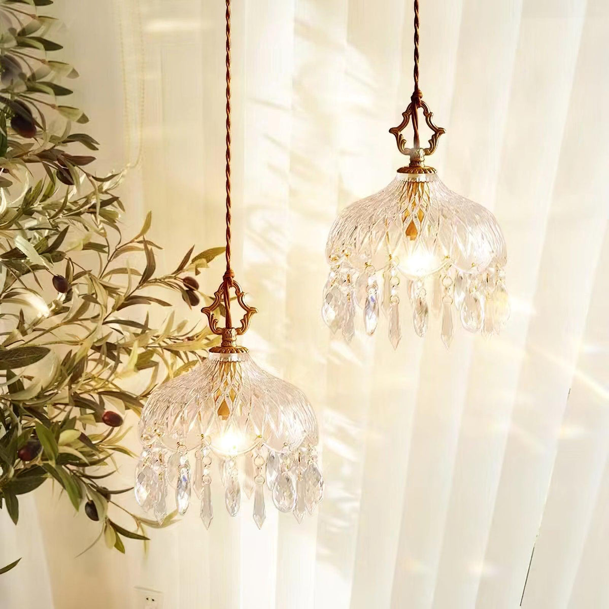 Moka Crystal Vintage Pendant Lamp