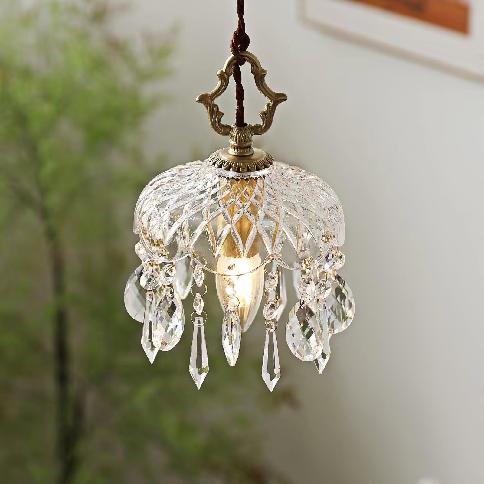 Elyran Crystal Vintage Pendant Lamp - Neutral Decor