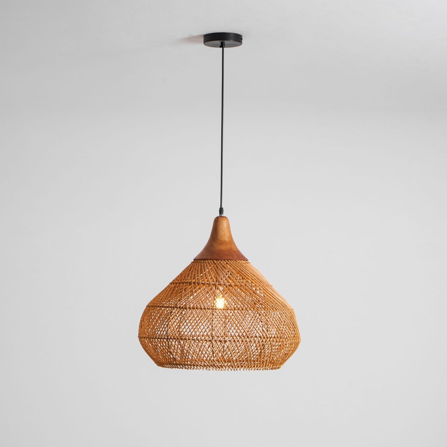 Clairstone Rattan Pendant Light