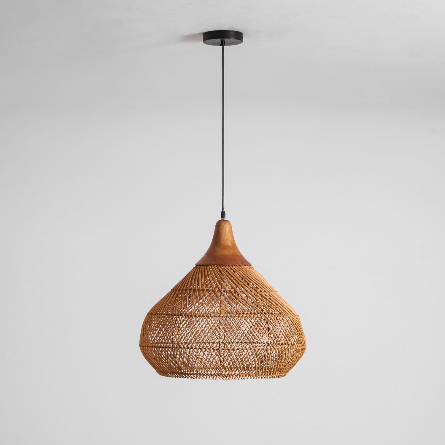 Clairstone Rattan Pendant Light