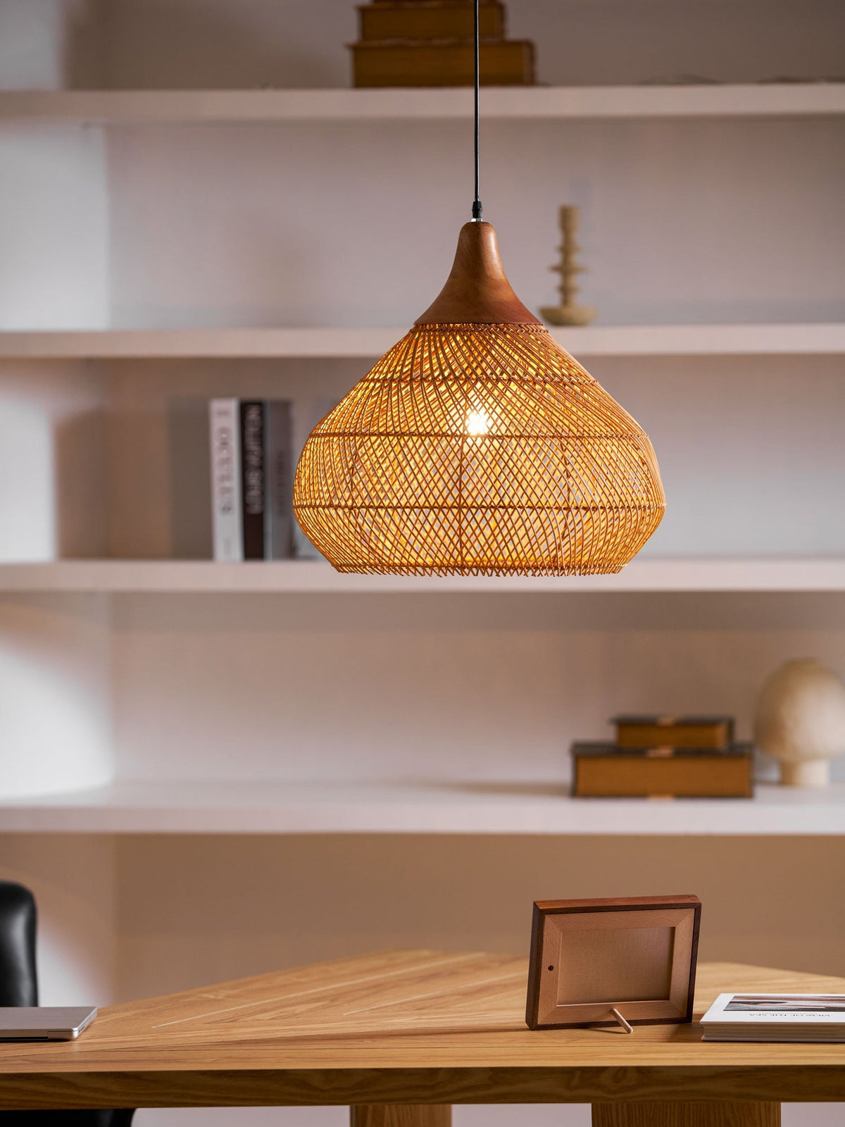 Clairstone Rattan Pendant Light